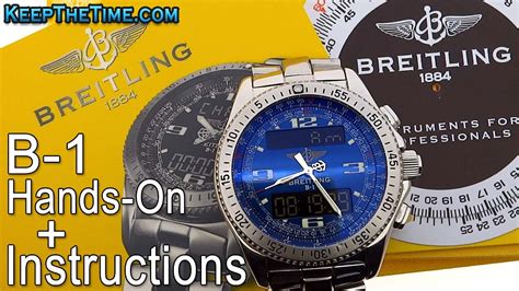 breitling b1 setting instructions youtube|breitling b1 manual.